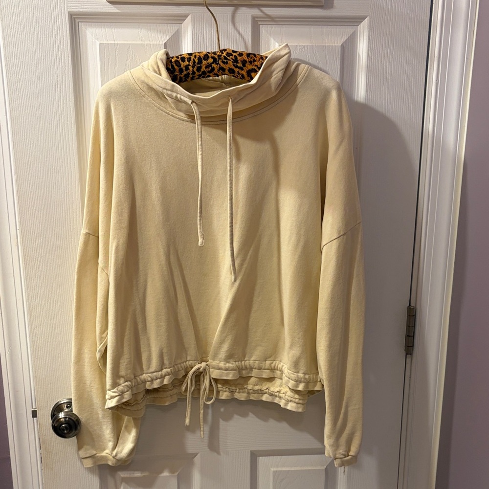 Elegant Cream Cowl Neck Top
